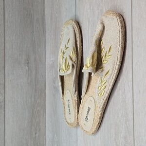 Soludos By Anthropologie Women Espadrille Boho Hobo Mule Shoes Flats Sz 8